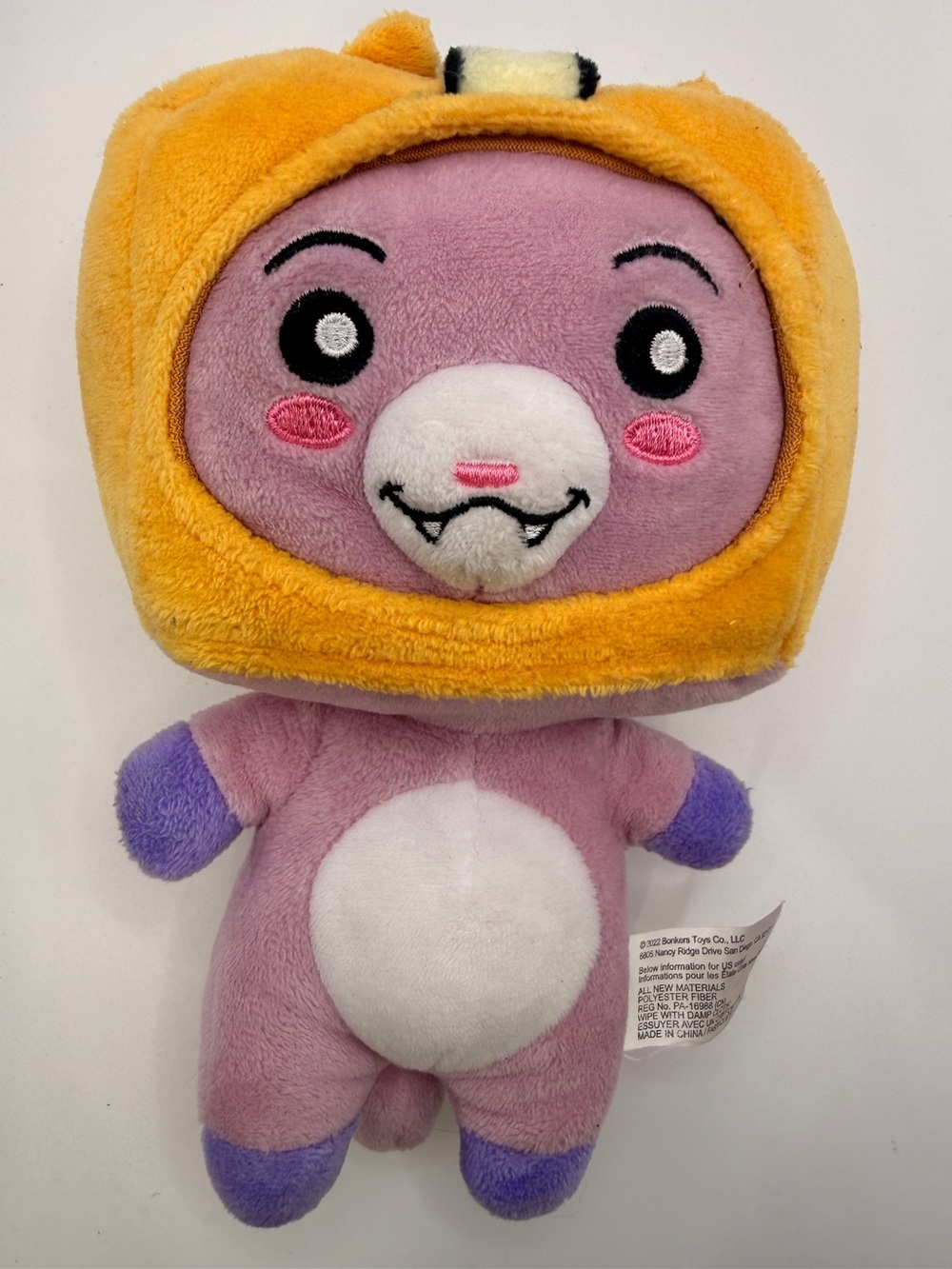 LankyBox Foxy Plush Toy Purple Orange Boxy Character Stuffed Animal Kids